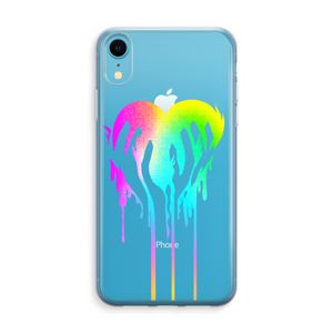 Hold My Heart: iPhone XR Transparant Hoesje