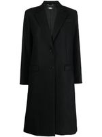 Karl Lagerfeld manteau à simple boutonnage - Noir