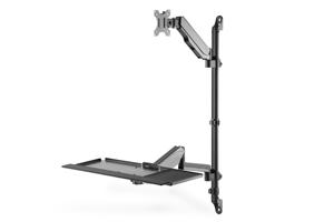 Digitus DA-90372 Monitor-wandbeugel 1-voudig 43,2 cm (17) - 81,3 cm (32) Zwart In hoogte verstelbaar, Zwenkbaar, Kantelbaar, Kantelbaar en zwenkbaar,