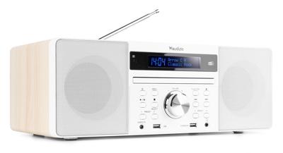 Retourdeal - Audizio Prato microset met DAB radio, Bluetooth, USB mp3