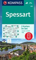 Wandelkaart 832 Spessart | Kompass - thumbnail