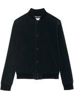 Saint Laurent veste Teddy en velours - Vert - thumbnail