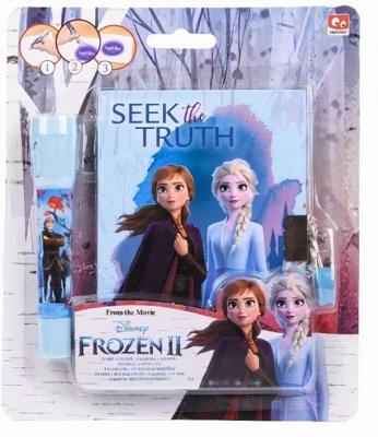Slammer dagboek Frozen II meisjes 10 x 13 cm blauw 7 delig