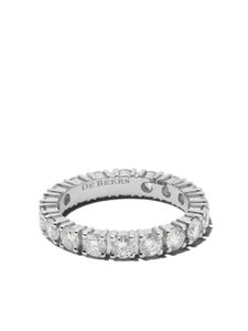 De Beers Jewellers Platinum DB Classic Full Eternity diamond 3mm band - Argent