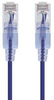 Monoprice - 116323 SlimRun Cat6A Ethernet-patchkabel - Snagless RJ45 UTP Pure Kale Koperdraad 10G 30AWG 3ft Paars 10-Pack