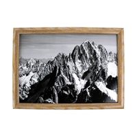 Schootkussen/laptray Mont Blanc gebergte print 43 x 33 cm - thumbnail