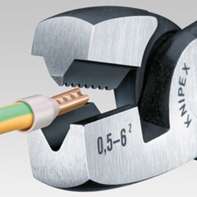 Knipex Knipex-Werk 97 81 180 Krimptang Adereindhulzen 0.5 tot 6 mm²