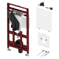 Bedieningsplaatset Tece - Inbouwreservoir 400 met Geurafzuiging - Bedieningsplaat Wit met Elektronische sen-Touch - Bevestigingsplaat en Framebevestiging