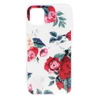 Shop4 - iPhone 11 Pro Hoesje - Zachte Back Case Rozen Transparant