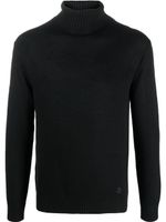 Jil Sander pull en maille à col roulé - Noir