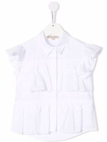 ELIE SAAB JUNIOR chemise sans manches à volants - Blanc - thumbnail