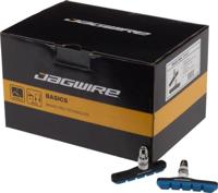 Jagwire schijfremvoeringen, Mountain Sport remschoen V-brake op aluminium velg, 25 stuks blauw