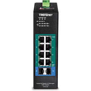 Trendnet TI-PG102I netwerk-switch Managed L2 Gigabit Ethernet (10/100/1000) Power over Ethernet (PoE) Zwart