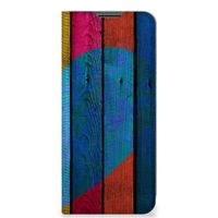 Nokia G50 Book Wallet Case Wood Heart - Cadeau voor je Vriend - thumbnail