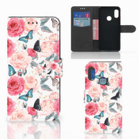 Xiaomi Mi A2 Lite Hoesje Butterfly Roses