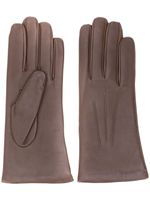 N.Peal gants en cuir - Marron