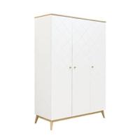 Bopita 3-deurskast Paris Wit/Eiken