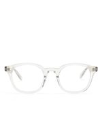 Saint Laurent Eyewear lunettes de vue à monture ronde transparente - Tons neutres