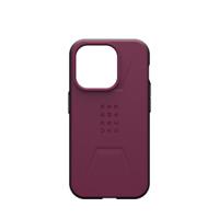 Urban Armor Gear Civilian MagSafe Backcover Apple iPhone 15 Pro Bordeaux MagSafe compatible - thumbnail