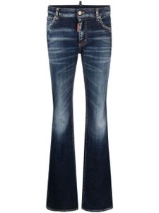 DSQUARED2 distressed flared jeans - Bleu