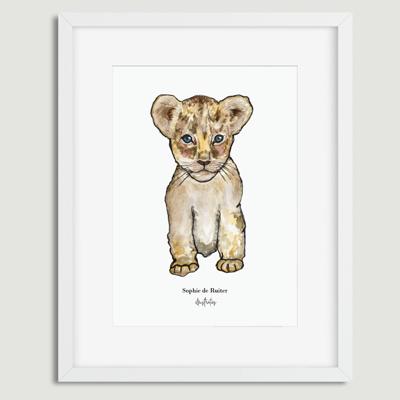 Aquarel illustratie welpje door Sophie de Ruiter