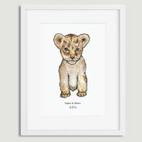 Aquarel illustratie welpje door Sophie de Ruiter