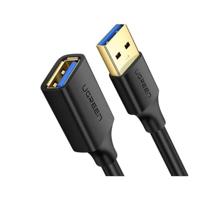 Adaptador Extensão de Cabo Ugreen US129 USB-USB 3.0 2M Negro