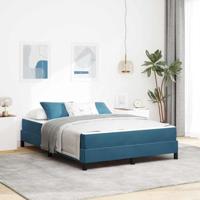 vidaXL Boxspring Bed van Velours met Schuimmatras - Moderne, Comfortabele, Luxe Slaapoplossing in Rechthoekig Ontwerp