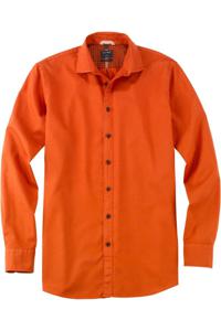 OLYMP Casual Modern Fit Overhemd oranje, Effen