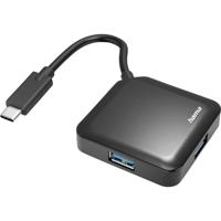 Hama 00200112 interface hub USB 3.2 Gen 1 (3.1 Gen 1) Type-C 5000 Mbit/s Zwart - thumbnail