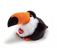 Trudi pluchen knuffeltoekan 26 cm zwart/oranje