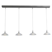 Masterlight Design eettafel lamp Melani 4-lichts nikkel 2481-37-06-130-4-DW