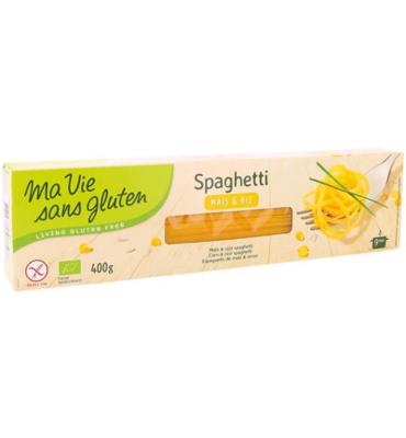 Ma Vie Sans Gluten Ma Vie Sans Gluten Spaghetti Van Mais & Rijst Glutenvrij Bio (400g) Ma Vie Sans Gluten Ma Vie Sans Gluten Spaghetti Van Mais & Rijst Glutenvrij Bio (400g)