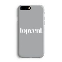 Topvent Grijs Wit: Volledig Geprint iPhone 7 Plus Hoesje - thumbnail