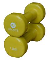 Vinyl dumbells 2 x 1.5 kg