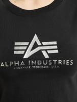 Alpha Industries / Longsleeve Basic Cropped Foil in zwart
