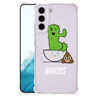 Samsung Galaxy S22 Stevig Bumper Hoesje Cactus Poo - thumbnail