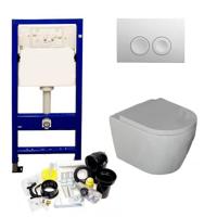 Geberit UP100 toiletset met Saniclear Jama randloze toiletpot incl softclose zitting