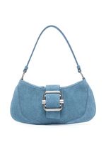 Osoi petit sac Small Brocle en daim - Bleu - thumbnail