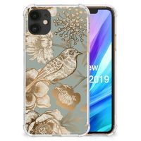 Case voor Apple iPhone 11 Vintage Bird Flowers