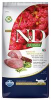N&D QUINOA CAT WEIGHT MANAGEMENT LAMB 5 KG