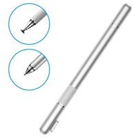 Baseus 2-in-1 capacitieve touchscreen-stylus en balpen - zilver