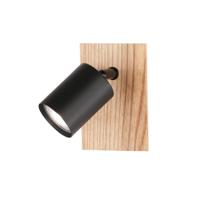 Fischer & Honsel Wandlamp Holton zwart 30485 - thumbnail