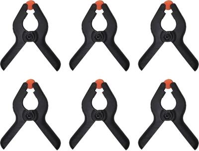 ProPlus universele klemmen 64 mm zwart 6 stuks ProPlus universele klemmen 64 mm zwart 6 stuks