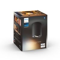 Philips Hue Pillar 1-Spot opbouwspot White Ambiance Zwart - thumbnail