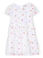 Stella McCartney Kids robe fleurie à design superposé - Blanc - thumbnail