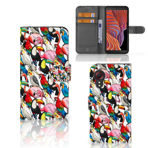 Samsung Galaxy Xcover 5 Telefoonhoesje met Pasjes Birds