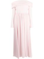 Giambattista Valli Georgette fully-pleated dress - Rose - thumbnail