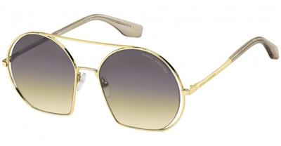 Marc Jacobs zonnebril dames rond goud/bruin gradient