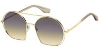 Marc Jacobs zonnebril dames rond goud/bruin gradient